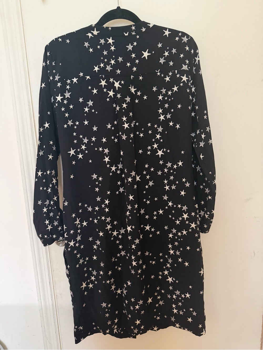 Tibi Black Silk Star Dress - Picture 6 of 6